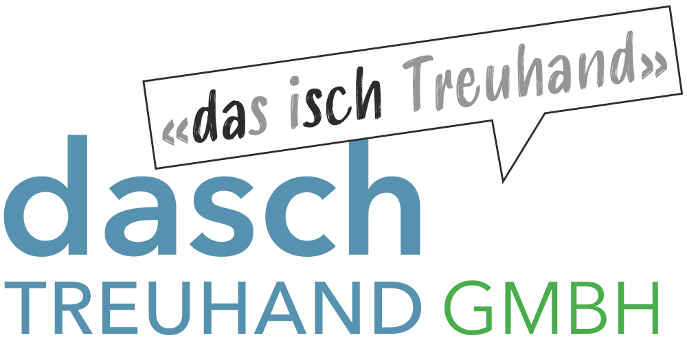 Das Logo der Firma dasch Treuhand GmbH mit dem Slogan "dasch Treuhand"